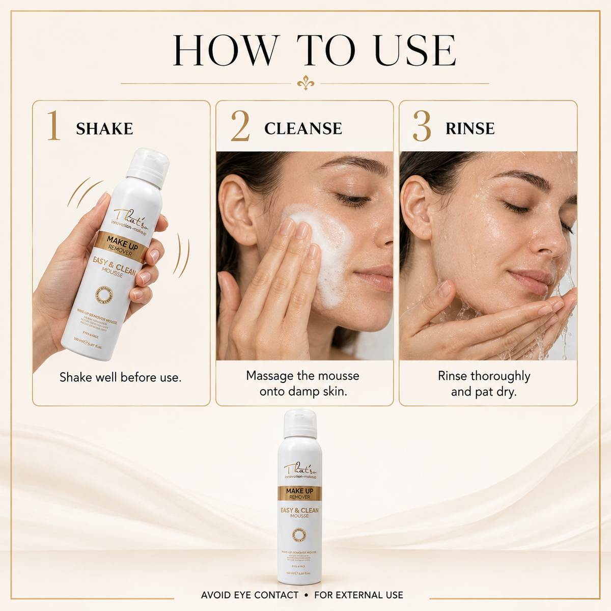 Thatso Remover All Instant Cleanser 150ml how to use