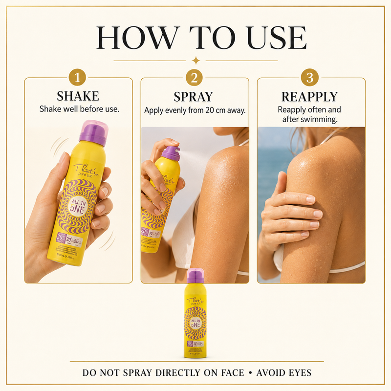 Thatso SPF 20 30 50 Plus 100ml how to use