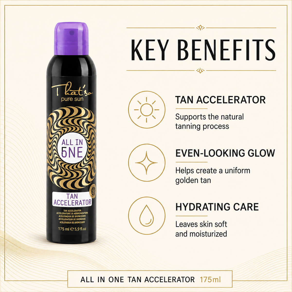 Thatso Tan Accelerator 175ml key benefits